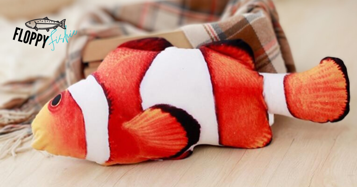 Orange Clownfish- Moving Toy for Dogs